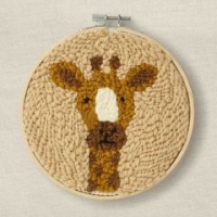 Punchneedle kit giraffe