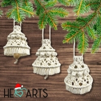 Mini kerstbellen macramépakket