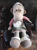 XXL Funny monkey basic grandma