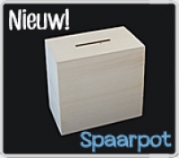 Spaarpot hout